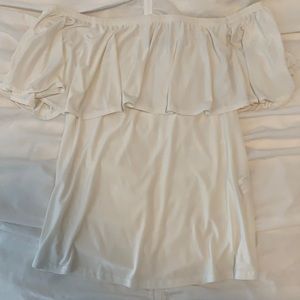 White Off the Shoulder Blouse